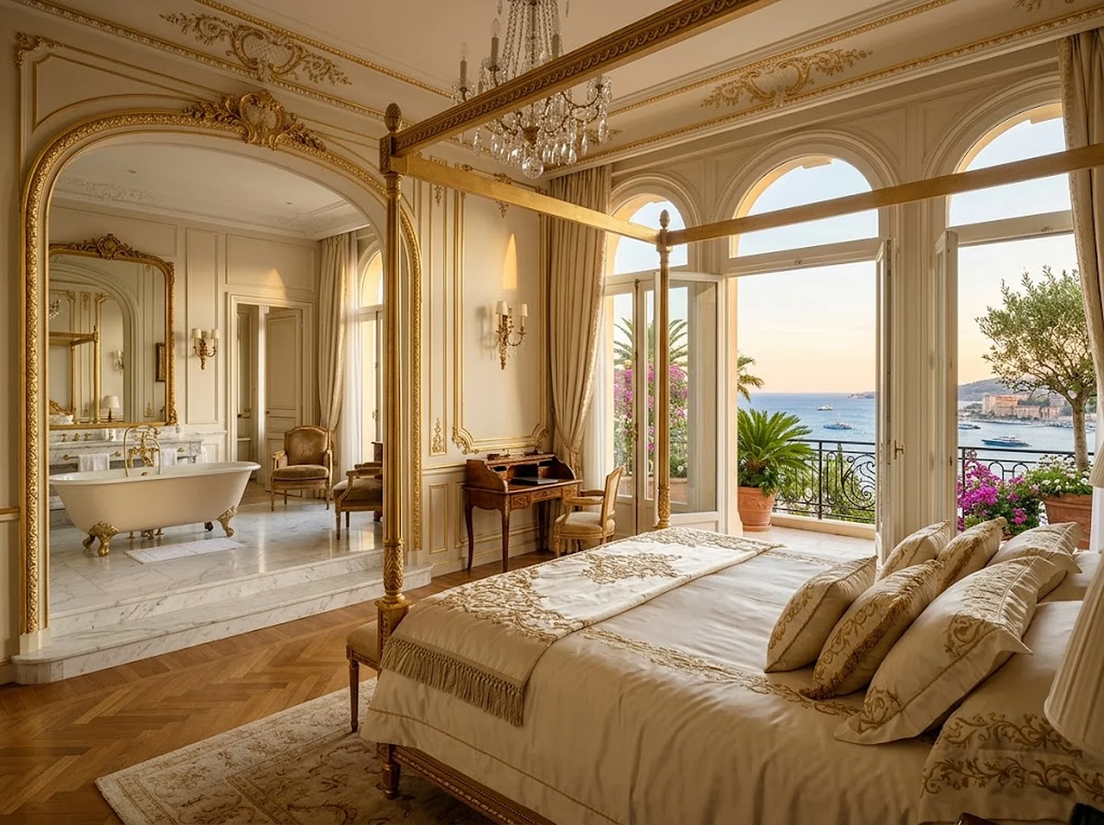 Suite luxueuse avec vue mer